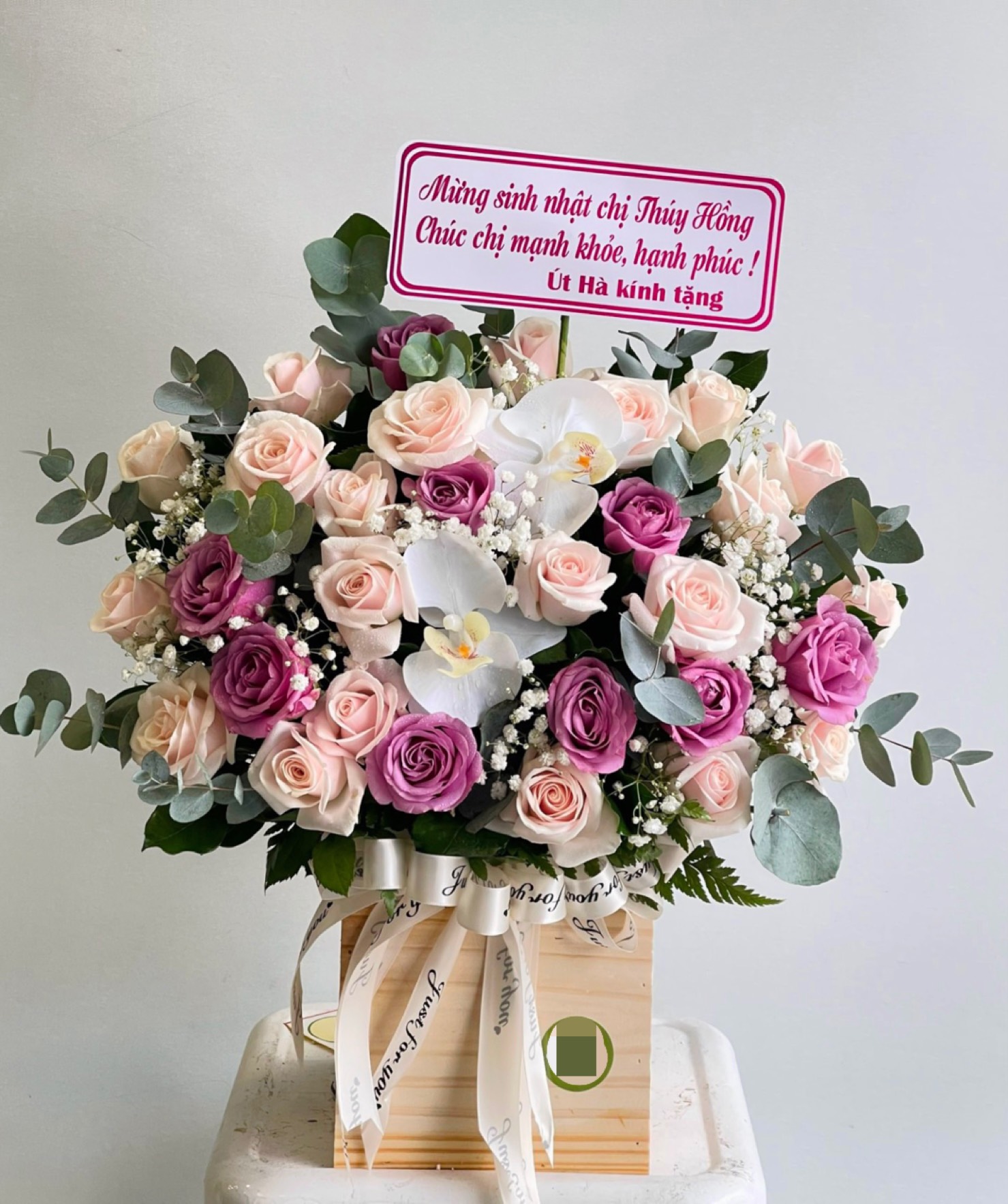 Hộp hoa chúc mừng - Hân hoan 1